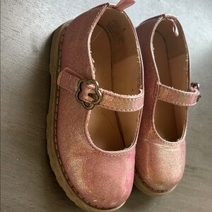 Glittery Pink Mary Jane Kids Shoes